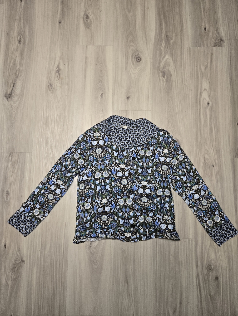 Vera Bradley Fresh-Cut Floral Critters Pajama Top XS